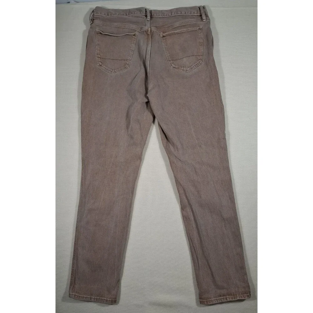 Banana Republic Athletic Fit Jeans Mens 34x32 Brown Light Wash Stretch Denim